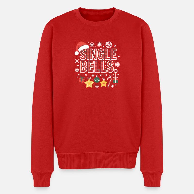 Cloches simples Noël laid - Pull Premium bio Homme - rouge