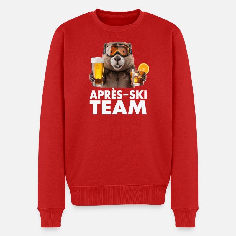 Après-Ski Team Biber - Männer Premium Bio Pullover - Rot