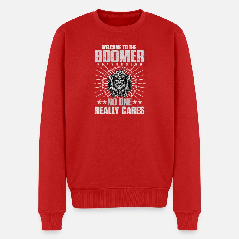 Conception de crâne Boomer Paradise - Pull Premium bio Homme - rouge