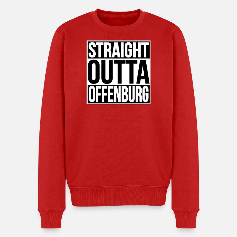 Straight Outta Offenburg - Männer Premium Bio Pullover - Rot