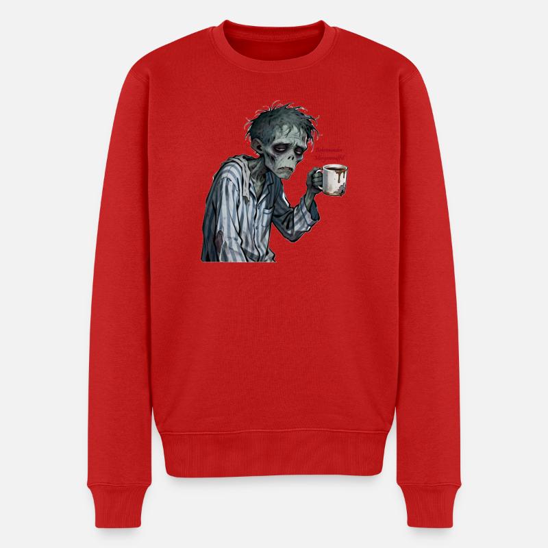 Grognement matinal - Pull Premium bio Homme - rouge