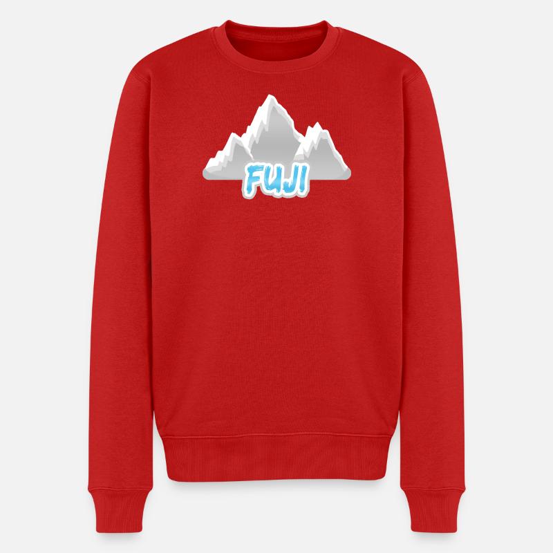 Geschenk für Fuji - Männer Premium Bio Pullover - Rot