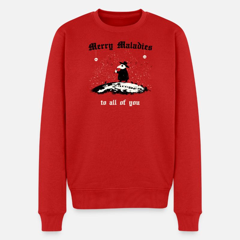 Merry Maladies - Männer Premium Bio Pullover - Rot