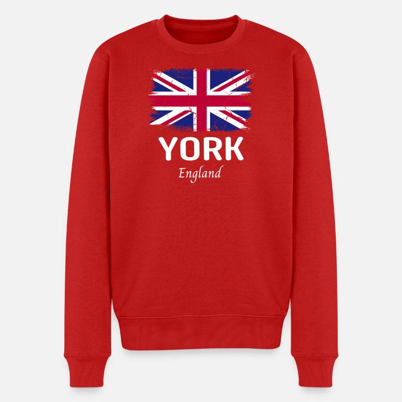 York - Pull Premium bio Homme - rouge