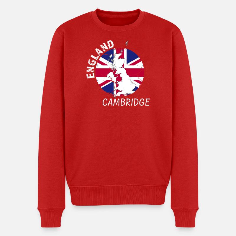 Cambridge - Männer Premium Bio Pullover - Rot