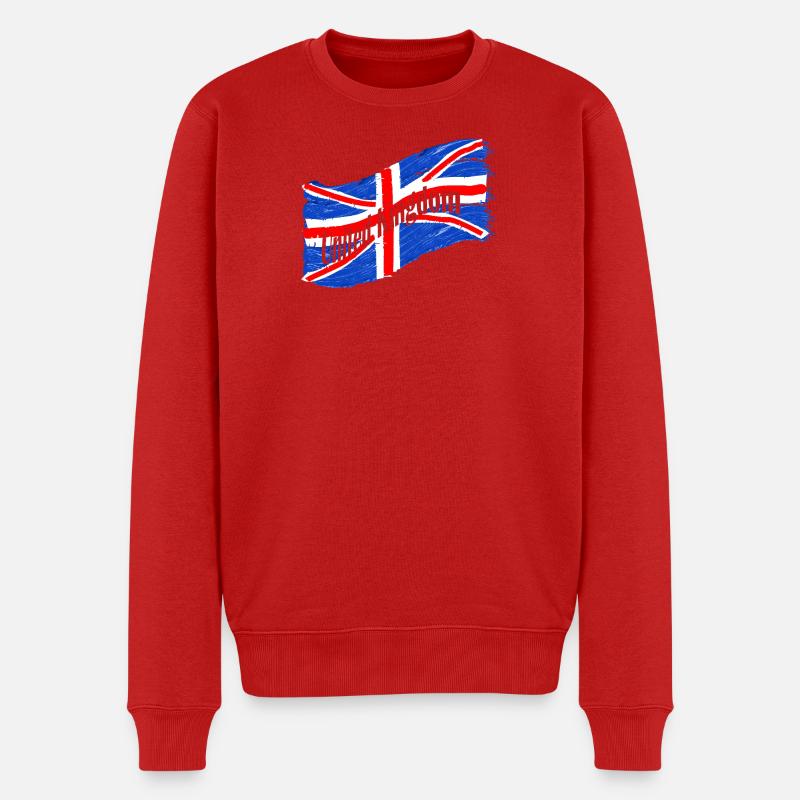 Drapeau de l’Angleterre - Pull Premium bio Homme - rouge