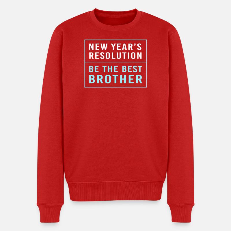 Gender Reveal Silvester - Männer Premium Bio Pullover - Rot