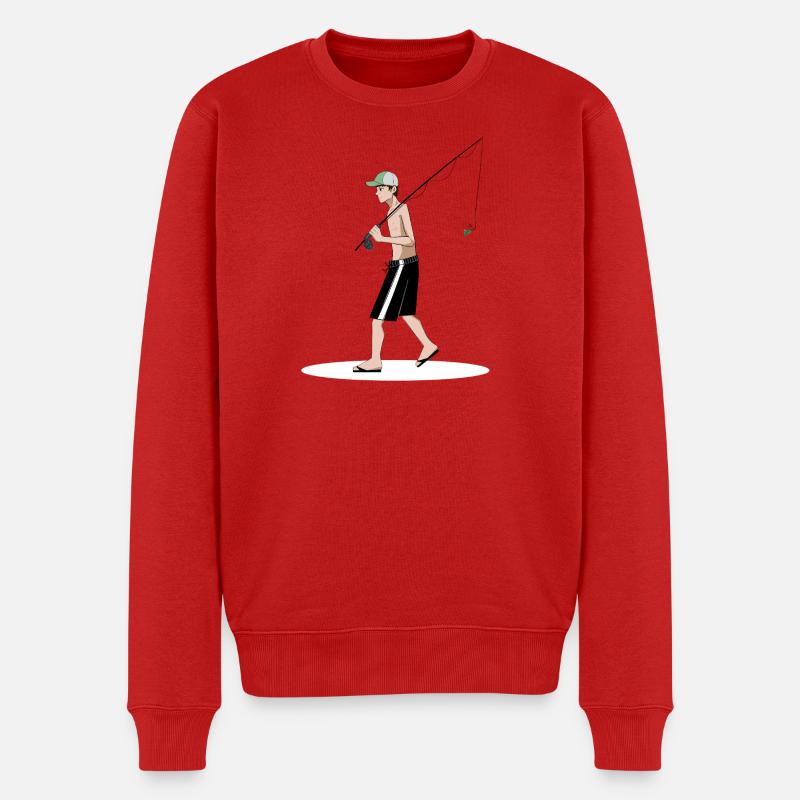 Fischer - Männer Premium Bio Pullover - Rot