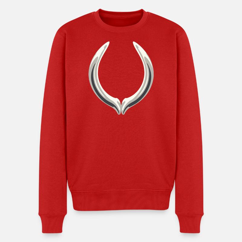 Querlenker-Emblem - Männer Premium Bio Pullover - Rot