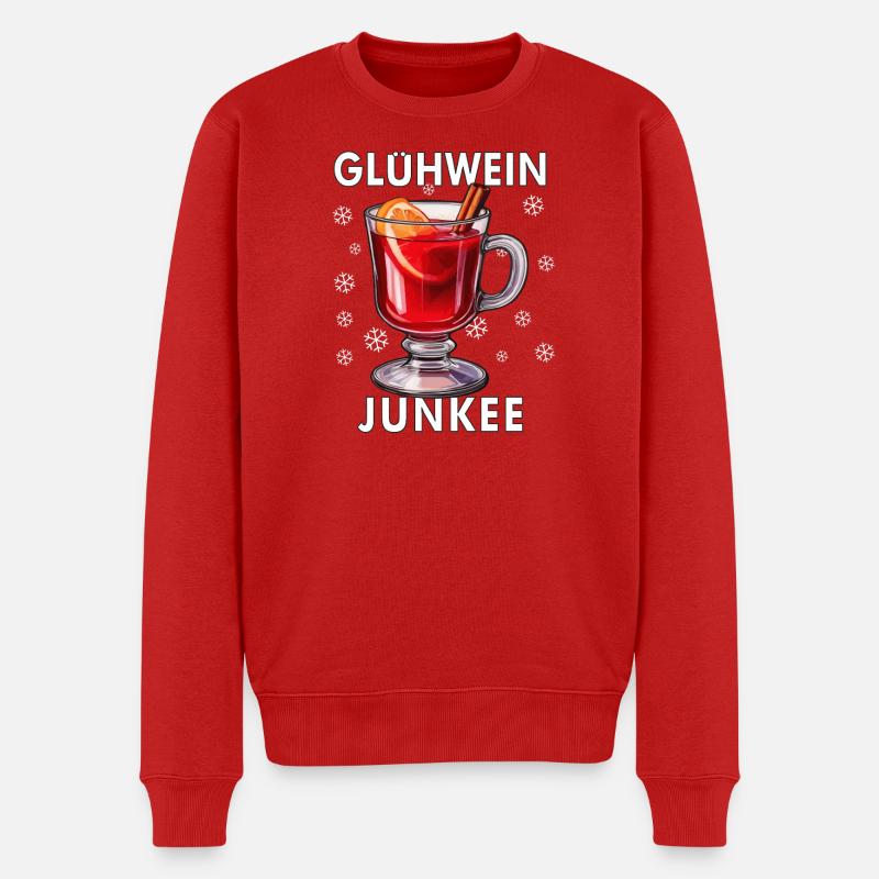JUNKEE DU VIN CHAUD - Pull Premium bio Homme - rouge