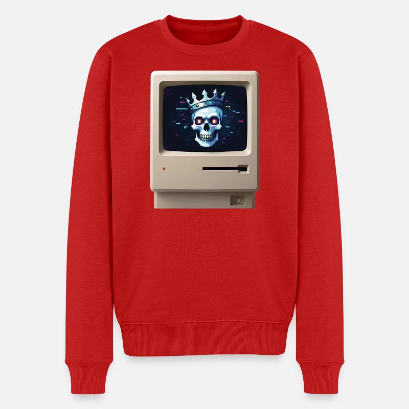 KING Mc PIRATE – Geek & Science-Fiction - Männer Premium Bio Pullover - Rot