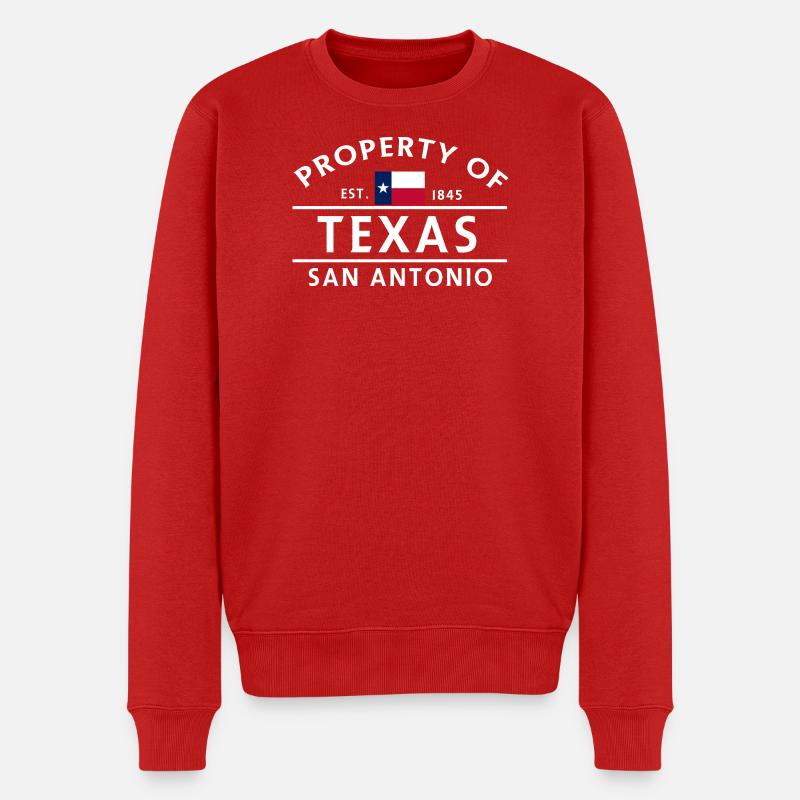 Propriété Texas 1845 - Pull Premium bio Homme - rouge