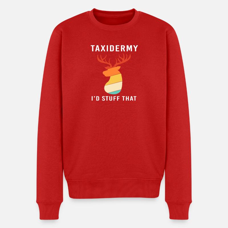 Taxidermie - Männer Premium Bio Pullover - Rot