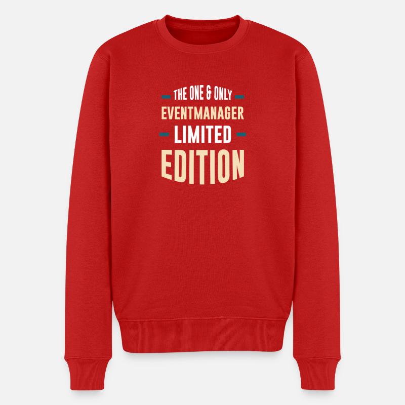 Eventmanager Limitierte Edition - Männer Premium Bio Pullover - Rot