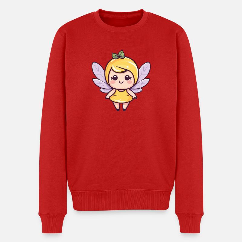 Fée Mignon Conte de fées - Pull Premium bio Homme - rouge