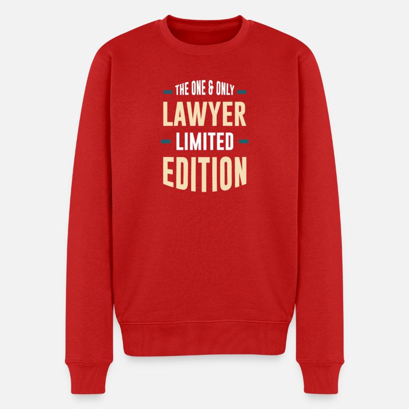 Der Eine Und Einzige Rechtsanwalt Edition - Männer Premium Bio Pullover - Rot