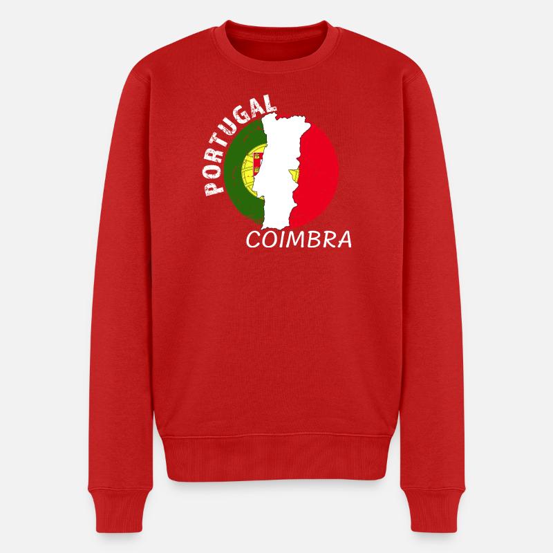 Coimbra - Pull Premium bio Homme - rouge
