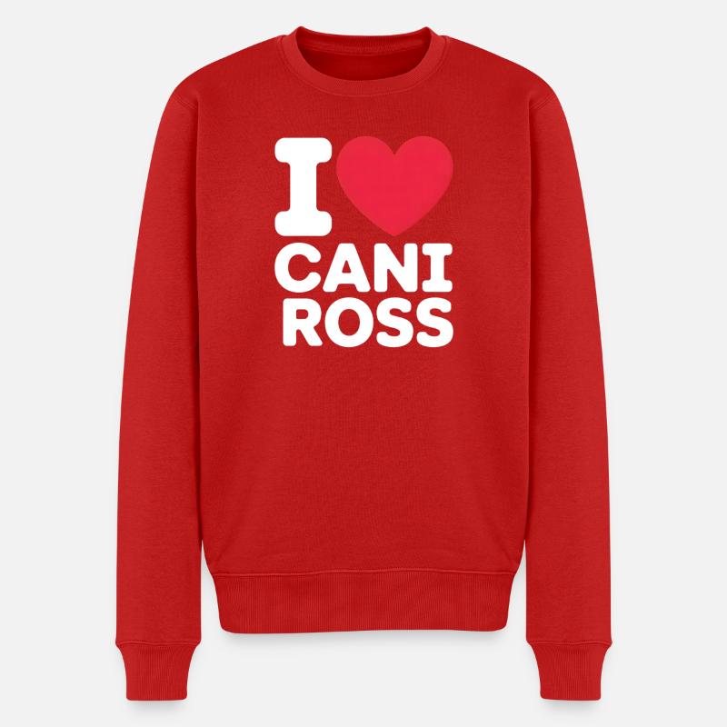 Canicross - Männer Premium Bio Pullover - Rot