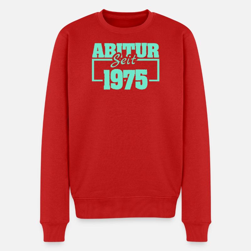 1975 - Männer Premium Bio Pullover - Rot