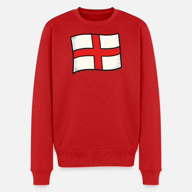 Drapeau de l’Angleterre - Pull Premium bio Homme - rouge