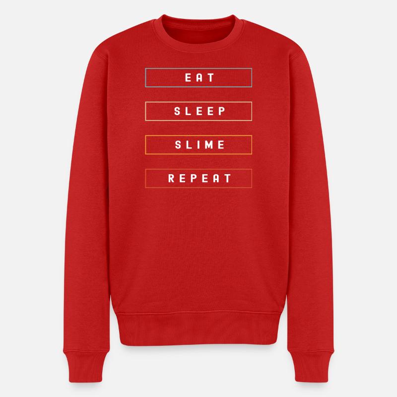 Slime Schleim Schleimig - Männer Premium Bio Pullover - Rot