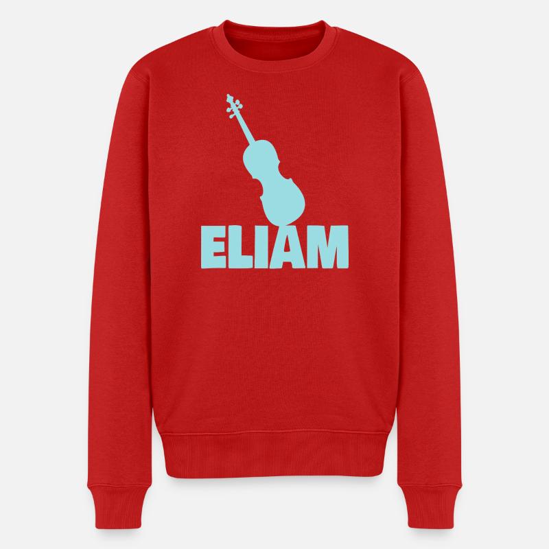 Geschenk für Eliam - Männer Premium Bio Pullover - Rot
