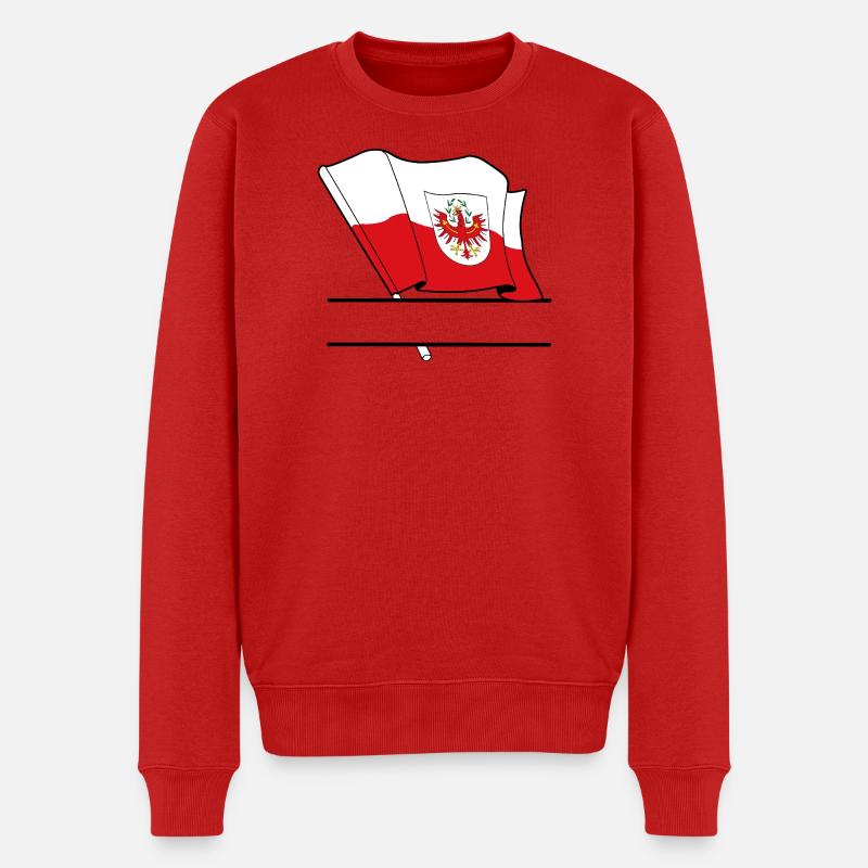 Tirol-Flagge – Namensraum - Männer Premium Bio Pullover - Rot