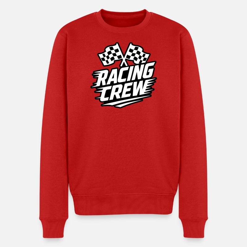 Racing Crew Rennsport - Männer Premium Bio Pullover - Rot