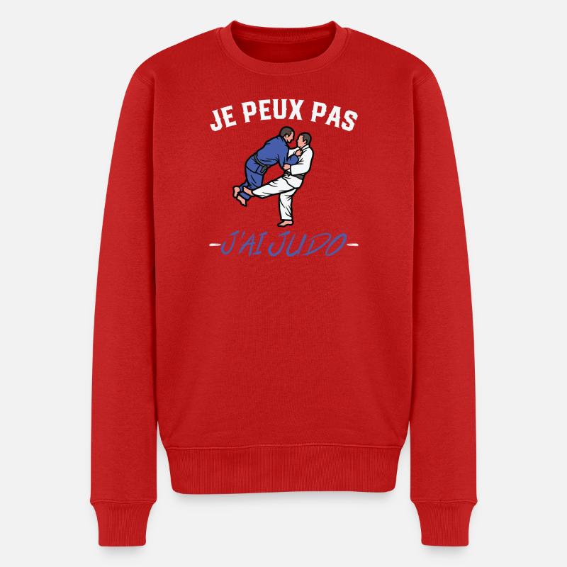 Je Peux Pas J'ai Judo - Pull Premium bio Homme - rouge