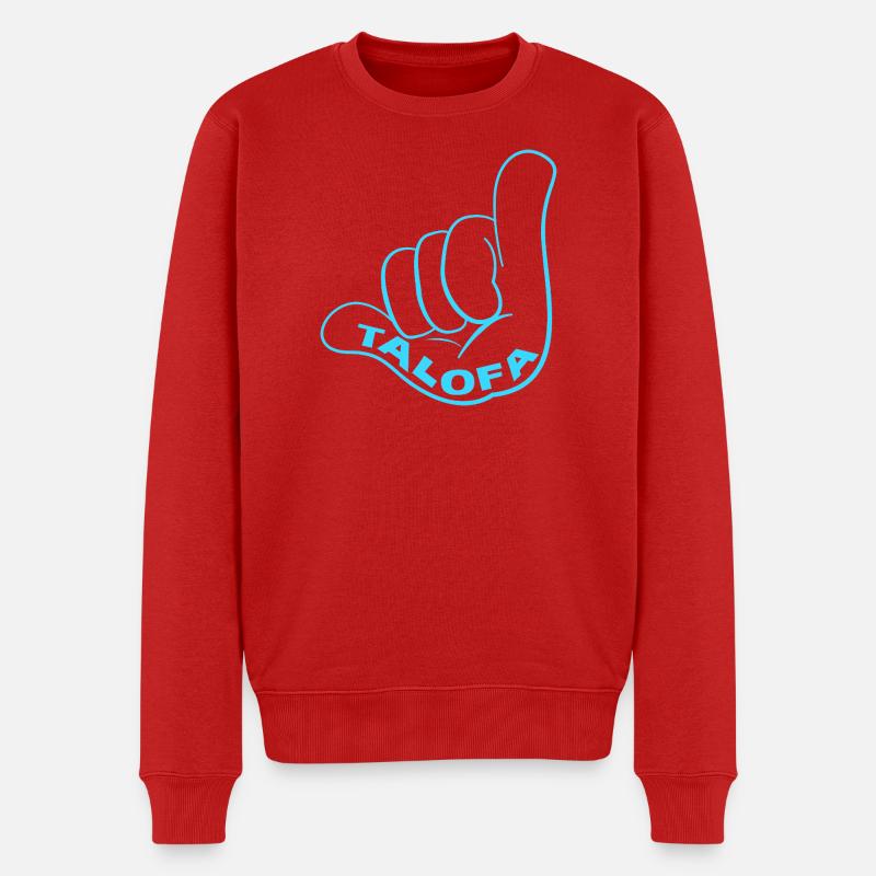 Samoa - Männer Premium Bio Pullover - Rot