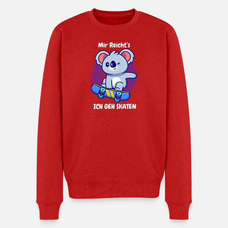 Koala Skater: Mir Reicht's - Männer Premium Bio Pullover - Rot