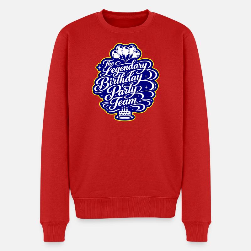 Équipe d’anniversaire qui dit - Pull Premium bio Homme - rouge