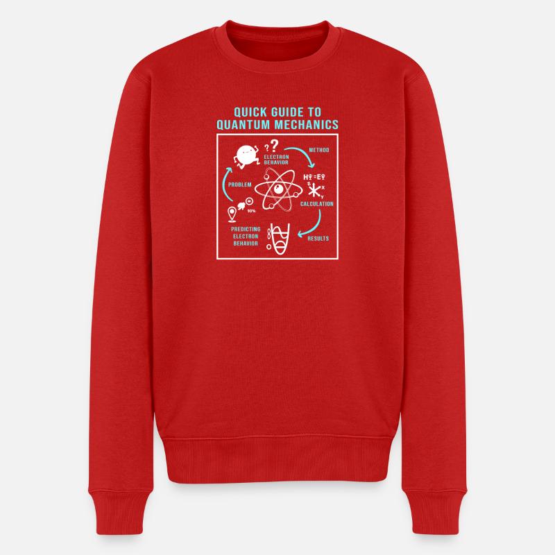 Physique quantique Physique quantique Saut quantique - Pull Premium bio Homme - rouge