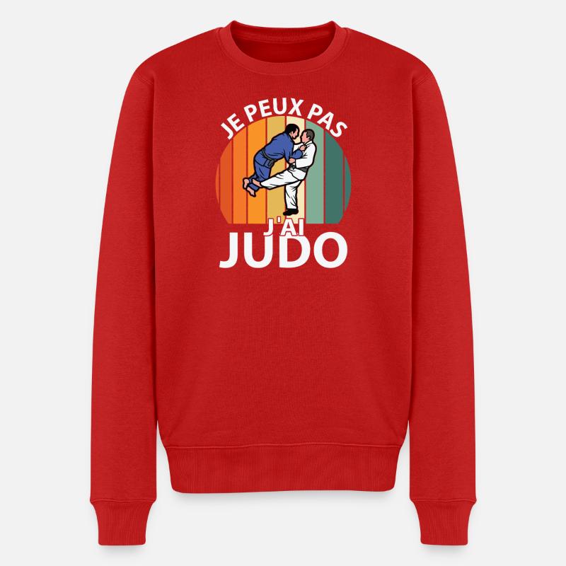 Je peux pas J'ai Judo - Pull Premium bio Homme - rouge