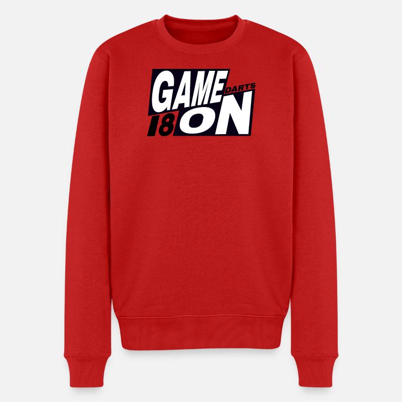 Fléchettes, fléchettes GAME_ON_180_Darts - Pull Premium bio Homme - rouge