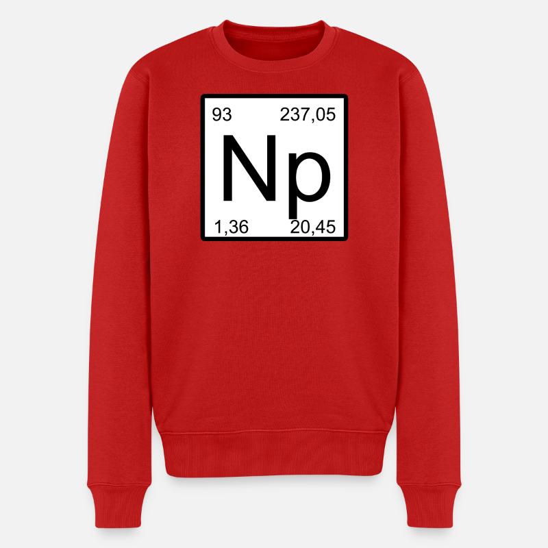 Neptunium Elementar Minimalkunst - Männer Premium Bio Pullover - Rot