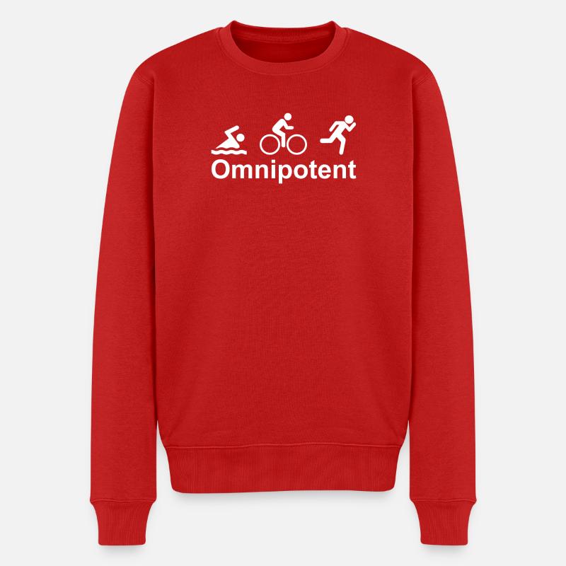 Omnipotent - Männer Premium Bio Pullover - Rot