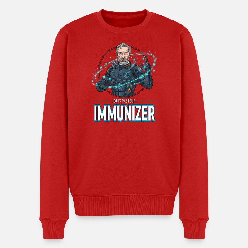 Pasteur Immunizer Armor - Pull Premium bio Homme - rouge