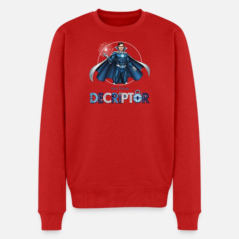 Héros Codeur Déchiffreur - Pull Premium bio Homme - rouge