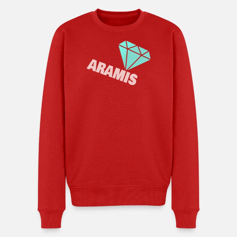 Aramis als Edel - Männer Premium Bio Pullover - Rot