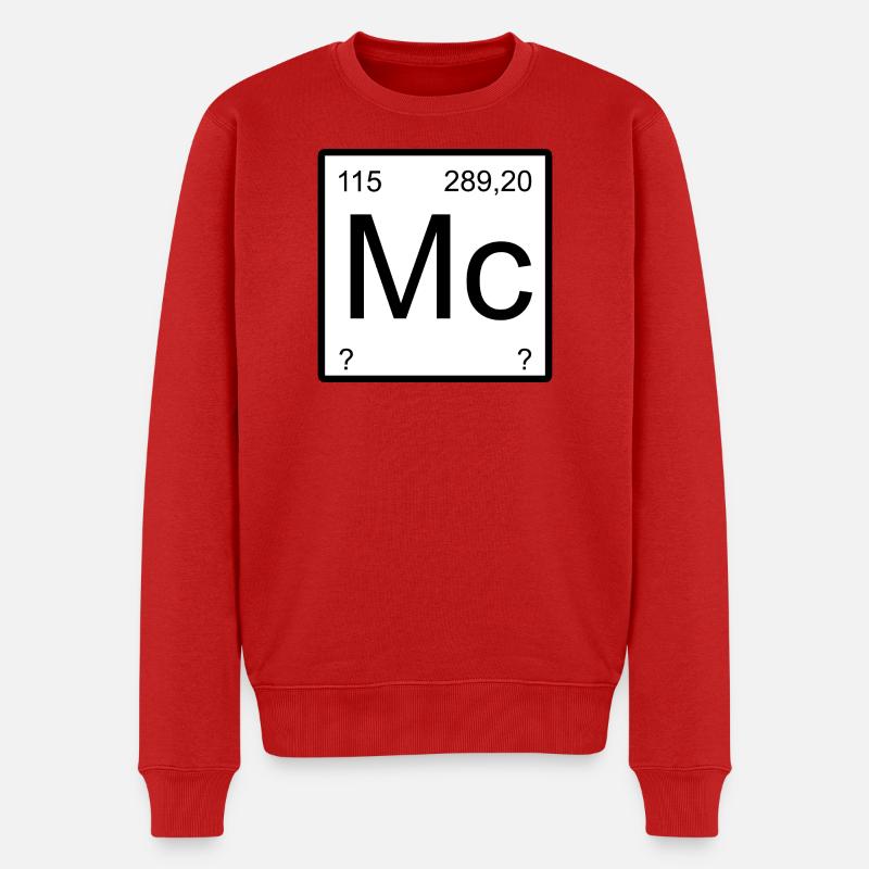 Bloc à éléments minimaux Moscovium - Pull Premium bio Homme - rouge