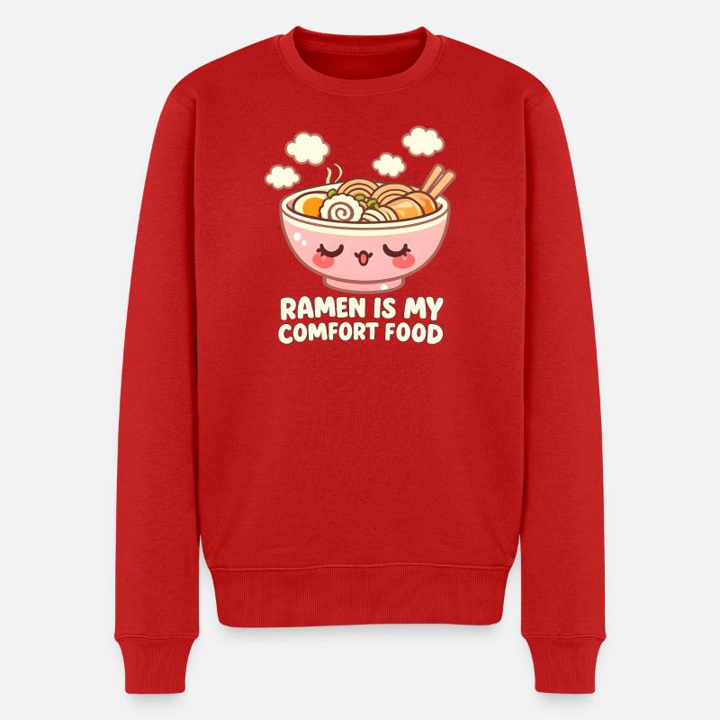 Ramen - Männer Premium Bio Pullover - Rot
