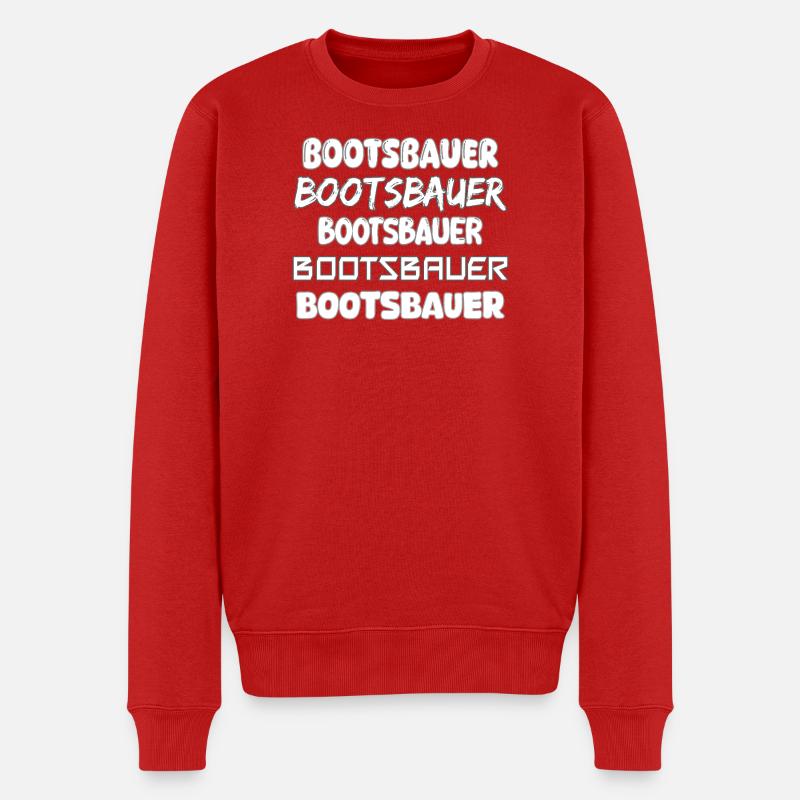 Constructeurs de bateaux - Pull Premium bio Homme - rouge