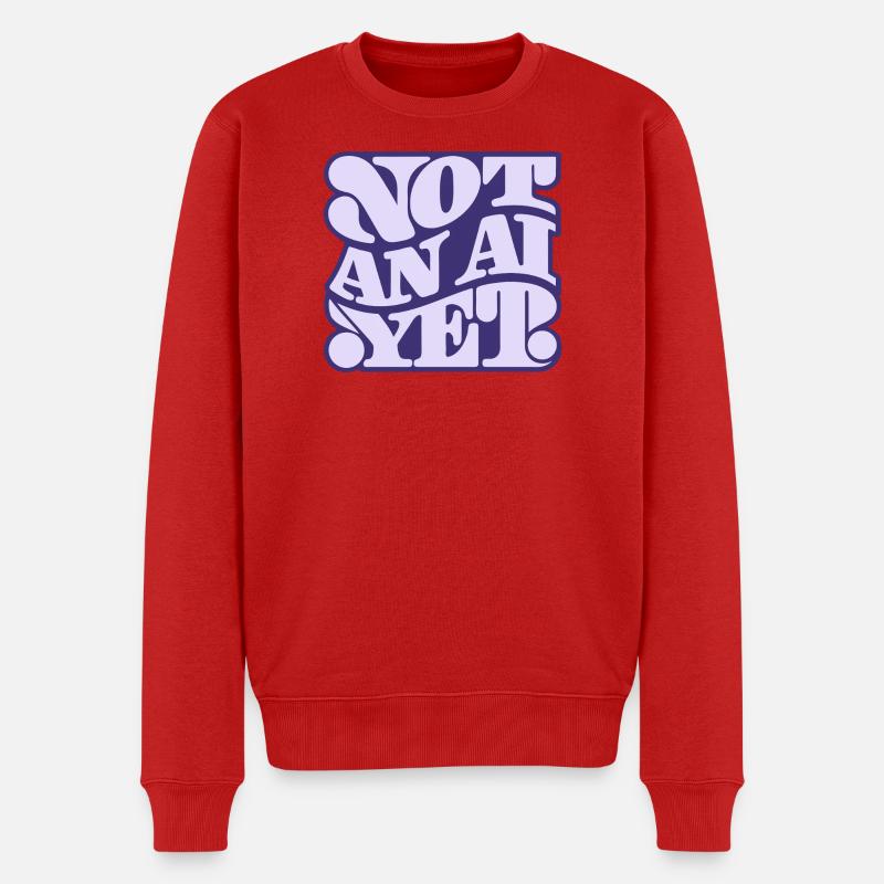 Pas encore une IA - Pull Premium bio Homme - rouge
