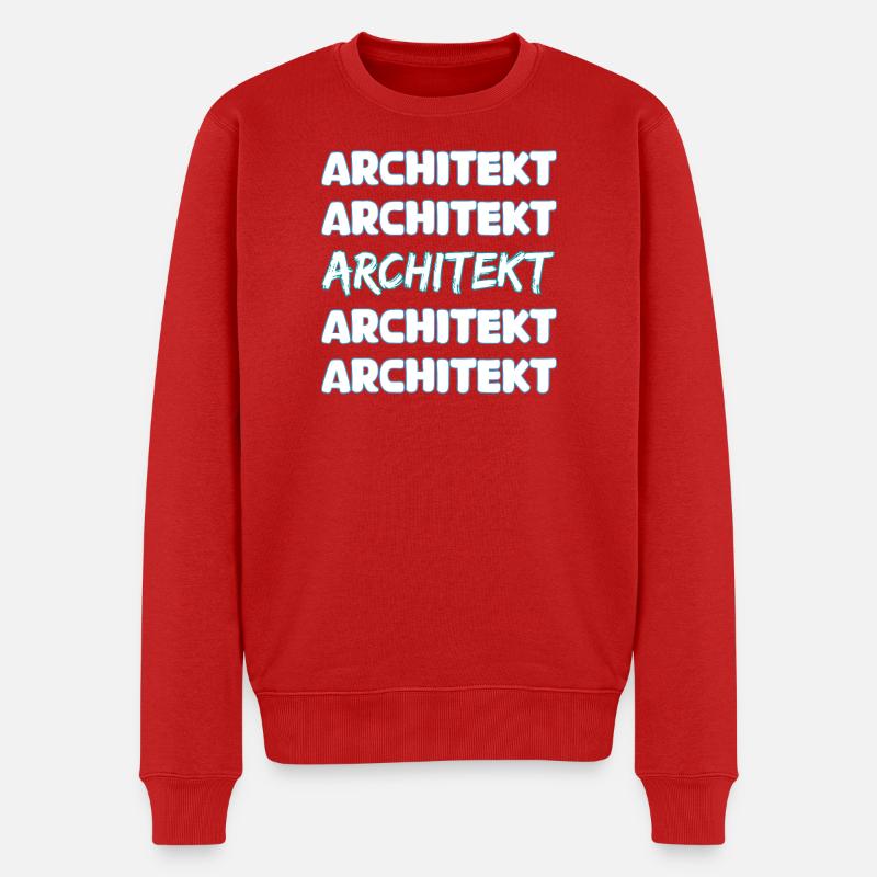 Architekt als Job - Männer Premium Bio Pullover - Rot