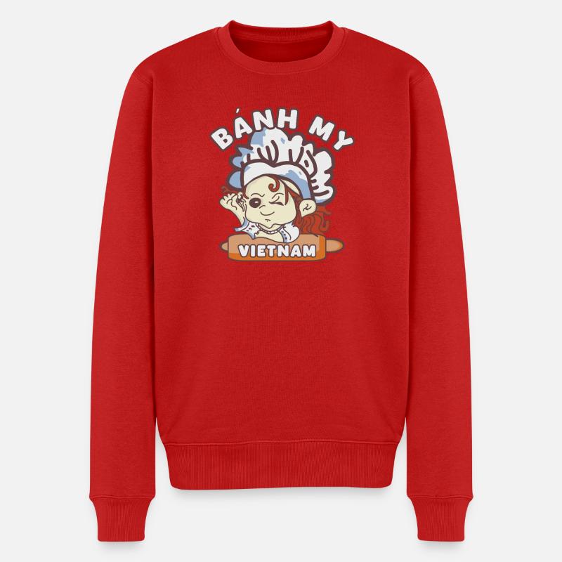 banh mi Vietnam  - Männer Premium Bio Pullover - Rot