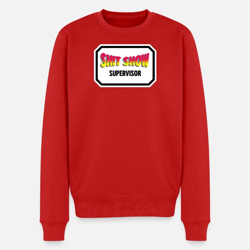 Superviseur de spectacle de merde - Pull Premium bio Homme - rouge
