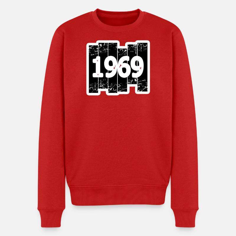 1969 - Männer Premium Bio Pullover - Rot
