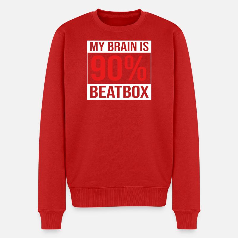 Beatbox - Männer Premium Bio Pullover - Rot