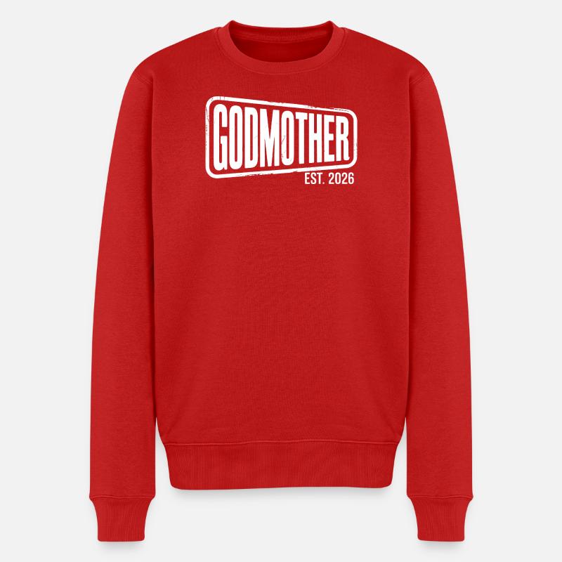 Patentante Est. 2026 - Männer Premium Bio Pullover - Rot